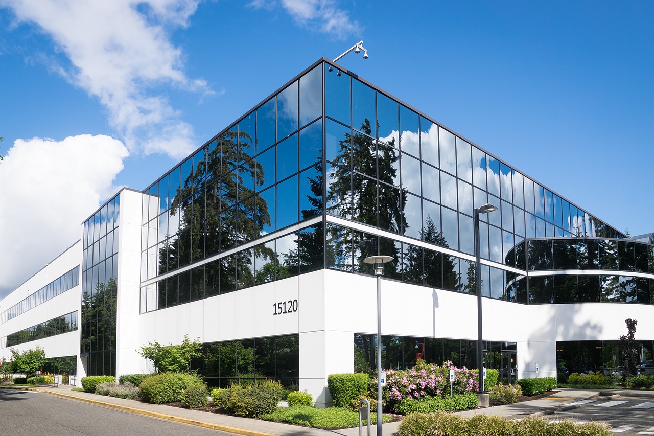 building, glass, sky