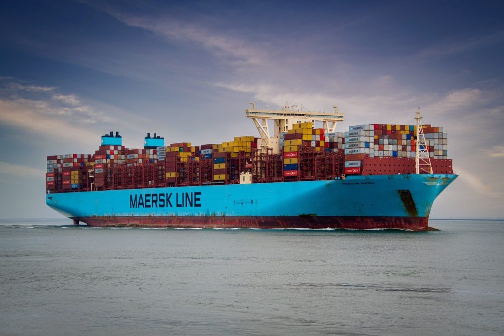 ship, container ship, containers, sea, transport, nature, vessel, container transport, export, import, port